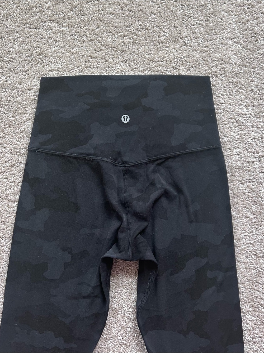 Lululemon Align HR Pant 25" Heritage 365 Camo Deep Coal Multi Black Grey Size 4 - Picture 7 of 8